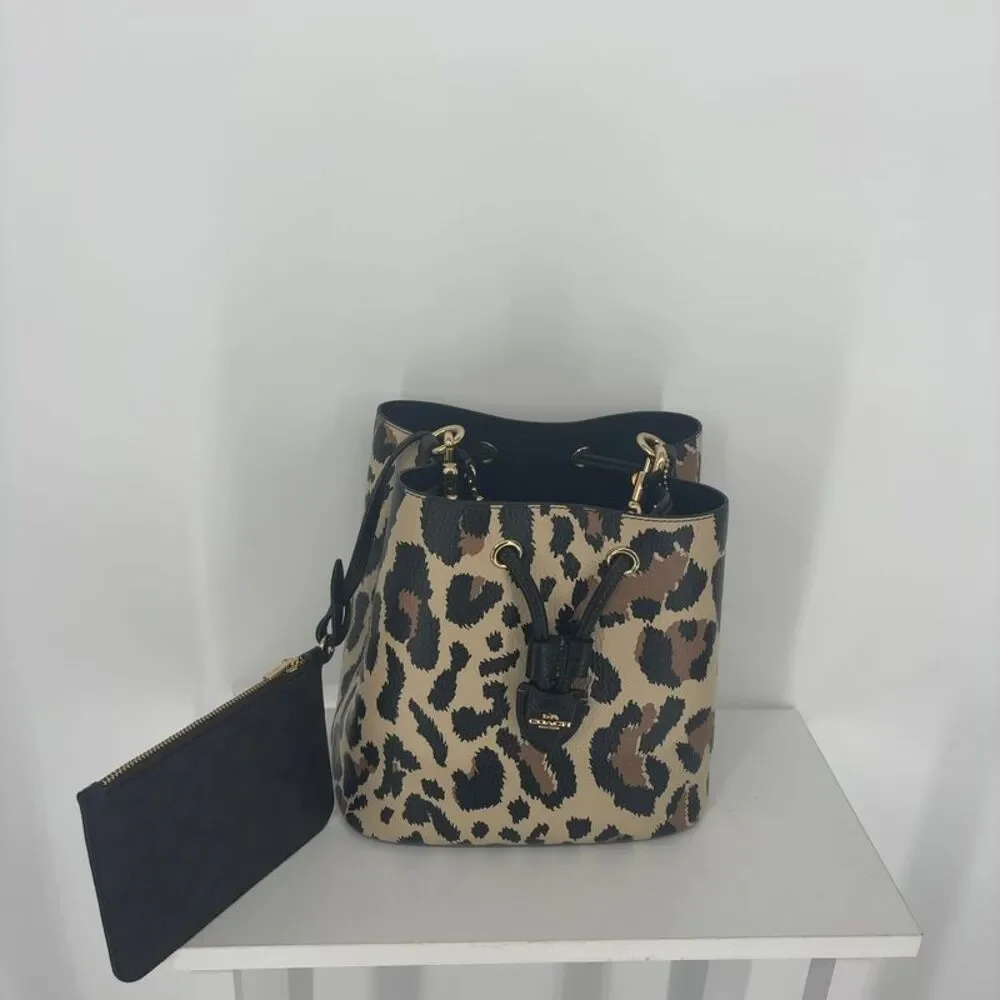 Coach Animal Print Bucket Bag
